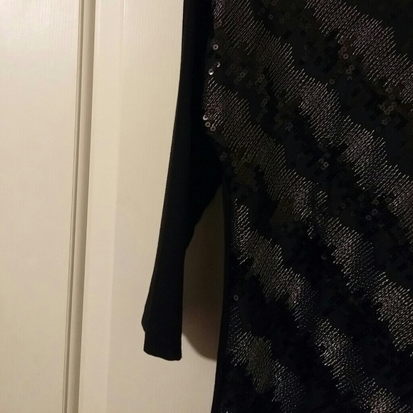 Fesitive Black Sparkling Top - Picture 3 of 5